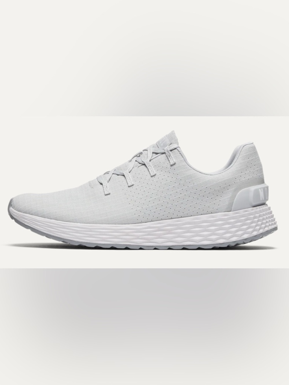 Light Grey Men’s Knit Running Sneakers